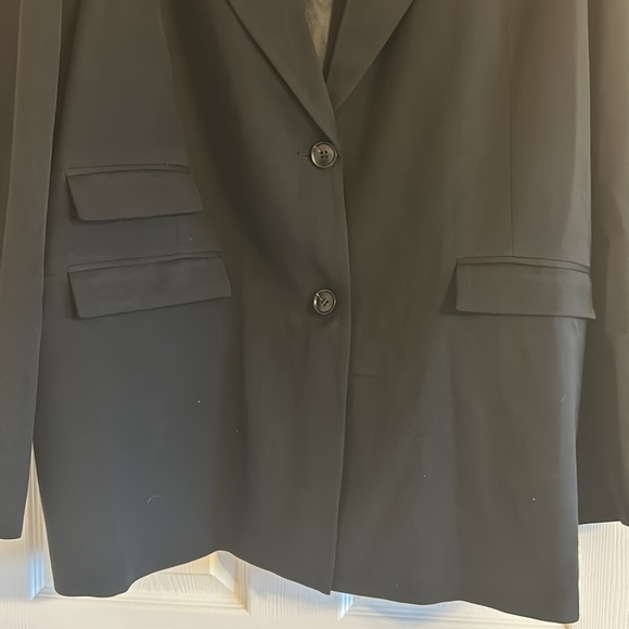 Nasty Gal single breasted black long sleeve button down size 22 blazer - Picture 2 of 4